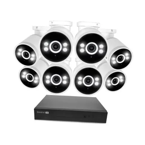 AdvancedX Wired NVR 4K Security Camera System, 8 Channels, 8 PoE Cameras