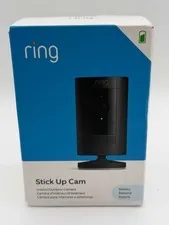 Ring Stick Up Cam Battery - Indoor/Outdoor Smart Security Camera, Black New*