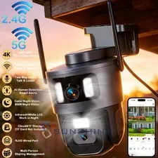2.4G/5G Camaras De Seguridad Wifi Exterior Inalambrica Vision Nocturna y Audio