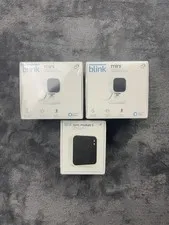 Blink Mini Indoor Security Camera 2 Pack + Sync Module 2 Alexa Two-Way Audio New