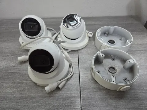 Lot of 3 Turret IP Camera 4MP 2.8mm - HNC3IV341TM-IRAS/28 Incomplete Untested