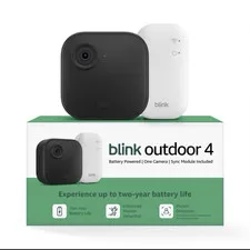 Blink Outdoor 4 Wireless Wi-Fi Battery Camera w/ Sync Module, 1 Cam
