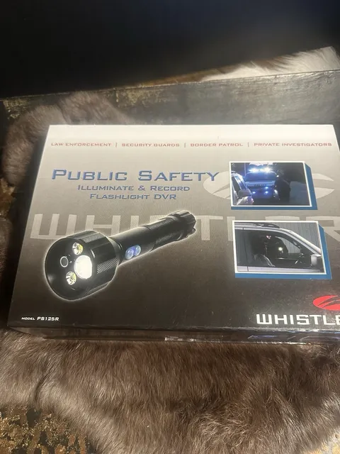 Whistler PS125R Illuminate and Record Flashlight DVR open box *Tested and Works*