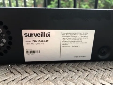 surveillex EVH16-480-1T