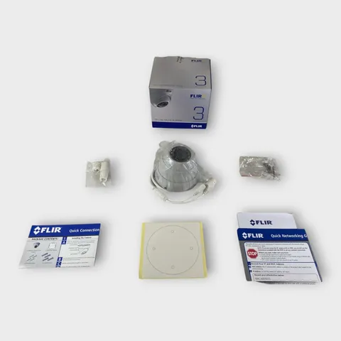FLIR PE133E 3MP Fixed HD IP Weatherproof Dome Camera w/Night Vision NEW OPEN BOX