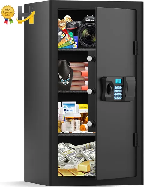 7.0 Cuft Large Fireproof Safe Digital Anti-Theft Safe Box with Combination Lock