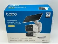 Tapo 2K Dual Lens Pan/Tilt Security Battery Camera w/Solar, C645D KIT