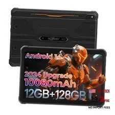 R8 Waterproof Tablet Android 14, 10.1inch HD+ Rugged Tablet, 10800mAh, Orange