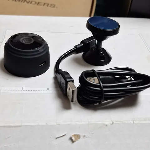 2-iWFCam Mini USB Surveillance Camera Black w/ Mount, USB Cable & User Manual