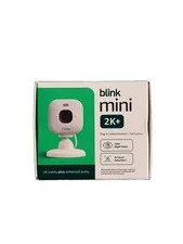 Blink Mini 2K+ (newest model) – Plug-in Home & Pet Indoor Security Camera