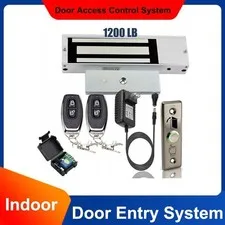 Door entry Access Control System, Electric Magnetic Lock 1200lb 500kg, 2 Remote
