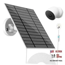 6W Solar Panel Compatible with Google Nest Camera Outdoor & nest solar panel-1