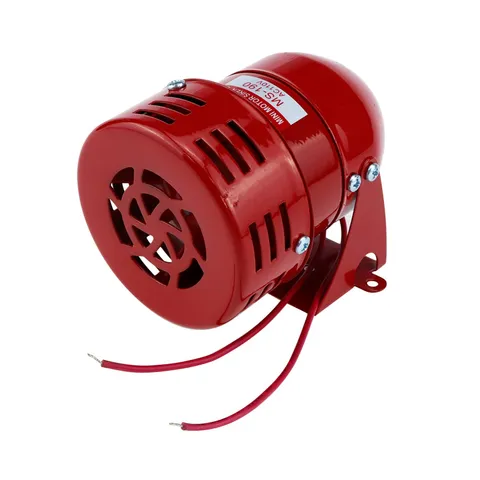 Motor Siren Red 1Pc AC 110V 114dB Industry Electric Motor Alarm Driven Siren,...