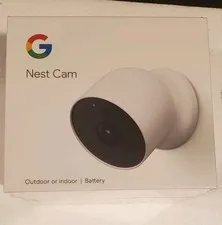 Google G3AL9 Indoor/Outdoor Nest Cam Battery Security Camera 1920 x 1080p Snow