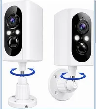 Wireless 3MP Wi-Fi IP Camera 355° Pan/Tilt Night Vision Motion, 128GB