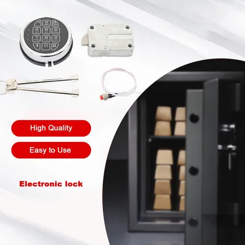 Electronic Safe Lock Replacement Digital Keypad with Solenoid Lock for Safe Box