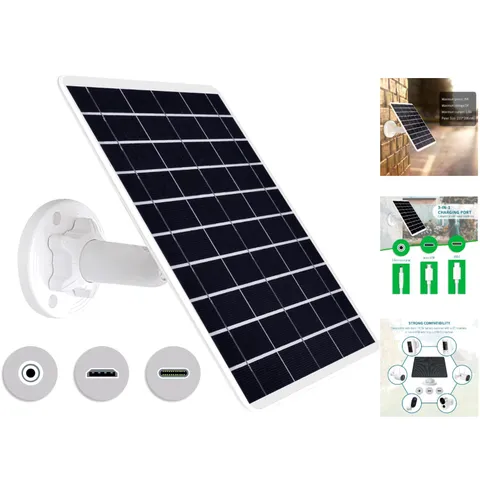 8W Solar Panel with 360° Adjustable Bracket for Ultimate Charging Flexibility