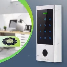 HOMSECUR Key Fob Fingerprint Access Control Keypad+10pcs Cards For Door Control