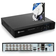 Zypola 1080p 8-Channel Hybrid CCTV DVR Recorder w/ Preinstalled 2 TB Harddrive