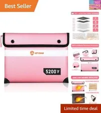 Upgraded Fireproof Document Bag 5200°F - with Heat Insulated, Fireproof Bags ...