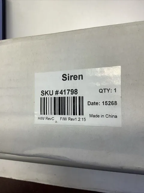 AT&T SW-ATT-SRN 41798 Wall Plug In Siren New