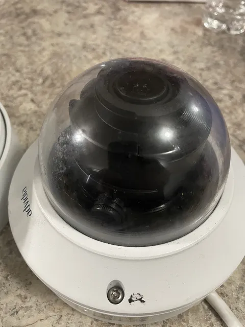 Advidia M-87-V Wired CCTV Dome Security Camera, Color Mode, White/Black,