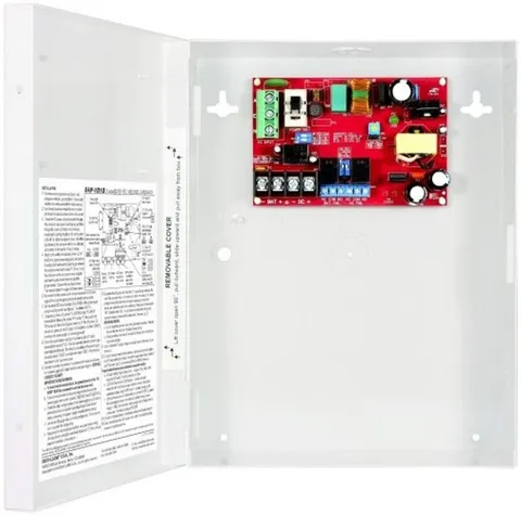 Seco-Larm EAP-1D1Q Access Control Power Supply in Enclosure, 12 or 24 VDC Out...