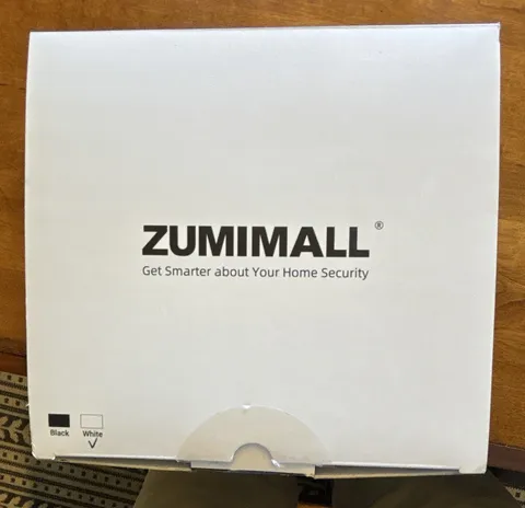 Zumimall 2K 360° PTZ Wi-Fi Wireless Security Camera Night Vision 2-Way White