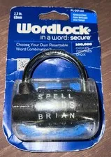 New WordLock Combination Lock - Item # PL-001-AX