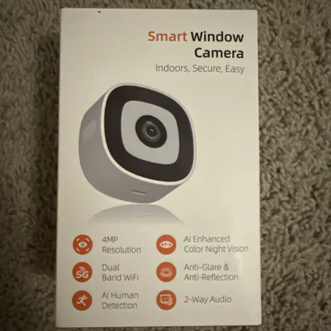 Tuya 2K Window Camera 2.4GHz & 5GHz WiFi Indoor Cameras for Home Security