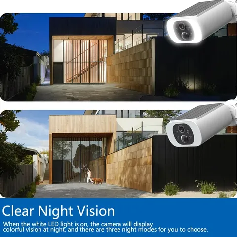 Overscam 5MP Solar Battery WiFi Camera Outdoor PIR Color Night Vision