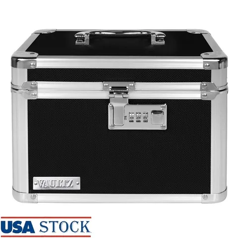 Combination Lock Box Personal Storage Secure Documents Cash Valuables Travel New