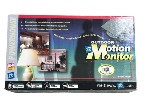X-10 Powerhouse PR511 Dual Floodlight Motion Detector Remote Light Control New