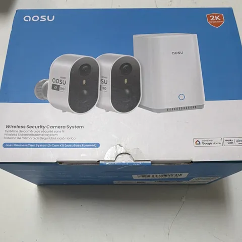 aosu 2-Cam WirelessCam Security System 2K Wi-Fi Motion, Color Night, Siren