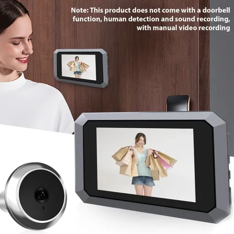3.97-inch Peephole Camera For Apartment Door 2MP LCD Digital Peephole Viewe FTNQ