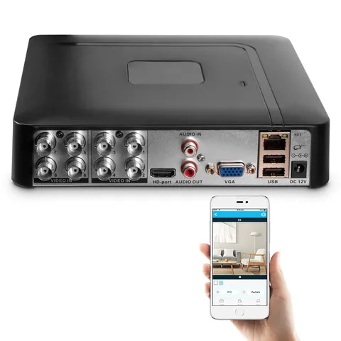 1080P 8CH Surveillance DVR Recorder H.265+ Standalone 6in1 CCTV Digital Video...