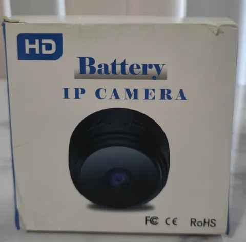 HD Battery IP Camera – Wireless Mini Outdoor Cam with Motion Detection, Open Box
