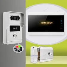 HOMSECUR HD Video Door Phone Call Intercom Card Access Night Vision Door Unlock