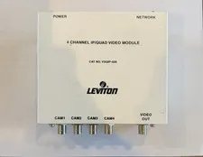 Leviton 4-Channel IP/Quad Video Module with video amplified splitter module 