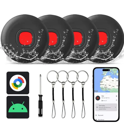 Bluetooth Smart Tags-4 Pack for Android, Smart Tags for Android, Google Certi...