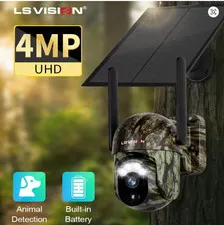LS Vision Solar 4G Camera | IP65 Weatherproof | 4MP UHD | 360° Night Vision
