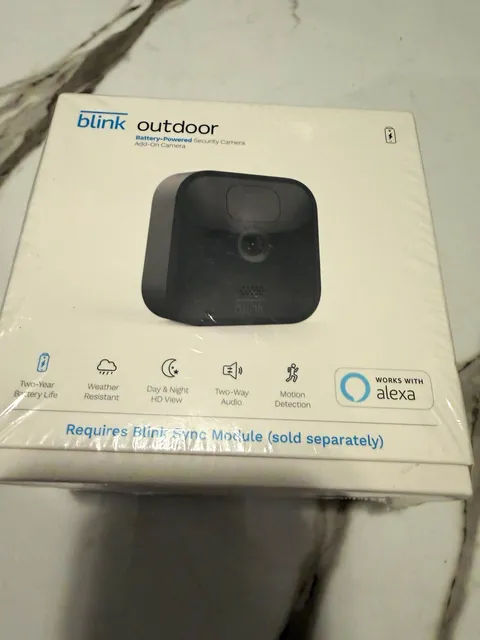 Blink Outdoor Add-On Camera 1080p Wireless Wi-Fi Battery Black 2-Way Night