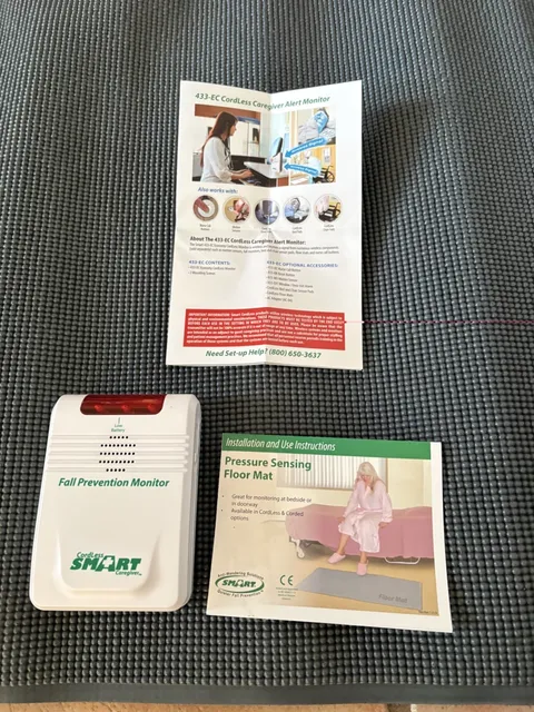 SMART Bedside Floor Mat Alarm with wireless sensor