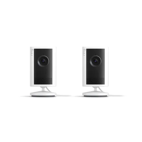 NEW Ring Indoor Cam Plus Newest Model 2K Retinal Camera x2 Cameras 2 Pack White
