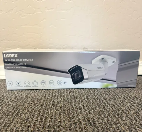 Lorex E841CA-E 4K Ultra HD IP Security Bullet Camera - White