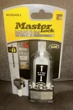 Master Lock MAGNUM 2" W Steel Dual Ball Bearing Locking Padlock 🔒 With 2 Keys