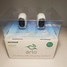 Arlo 2 Camera HD Security System by Netgear, 100% Wire Free, Factory Sealed