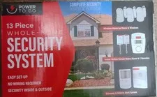 Power To Go 13-Piece Whole-Home Wireless Security System Kit 105dB White