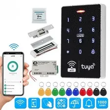 Wifi Door Access Control System Kit Set Waterproof Keypad Controller APP Remote