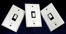 3 Vintage NUTONE Stovill BURGLARY SECURITY SYSTEM Recessed Shunt CONTROL SWITCH